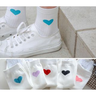 Knitbit Heart Printed Socks