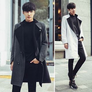 MRCYC Wool Blend Snap-Button Coat