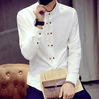 maxhomme Double Breasted Long-Sleeve Shirt