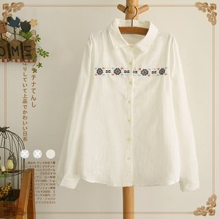 Angel Love Embroidered Patterned Blouse