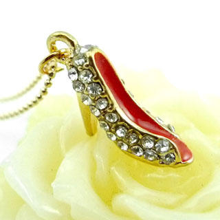 Fit-to-Kill High-Heel Shoes Necklace Gold - One Size