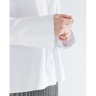 Someday, if Wide-Cuff Cotton Shirt