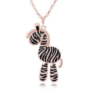 Best Jewellery Rhinestone Zebra Necklace