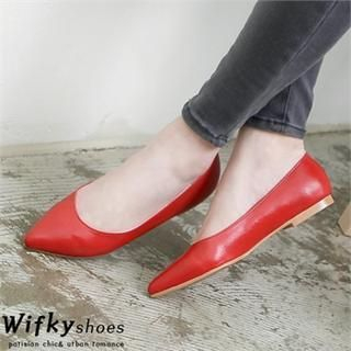 Wifky Faux-Leather Flats (2 Designs)