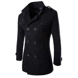 Bay Go Mall Double Breasted Coat