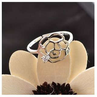 Trend Cool Rose Pattern Open Ring