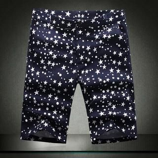 LC Homme Star-Print Shorts