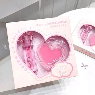 Gege Bear - BUY 3 GET 40% OFF - Set of 2: Plant Extract Lip Care Set #Set - 2 pcs