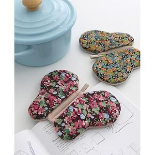 iswas Floral Pattern Oven Mitten