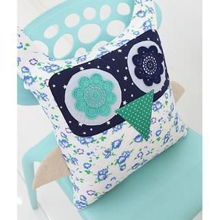 iswas Patchwork Owl Cushion Cover