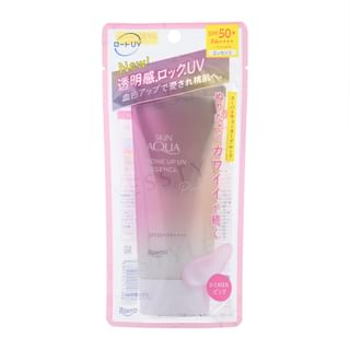 Rohto Mentholatum - Skin Aqua Tone Up Uv Essence Pink Spf 50+ Pa++++ 70G