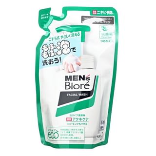 Kao - Men's Biore Foam Facial Wash Acne Care - 130ml Refill