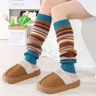 Patterned Knit Leg Warmers