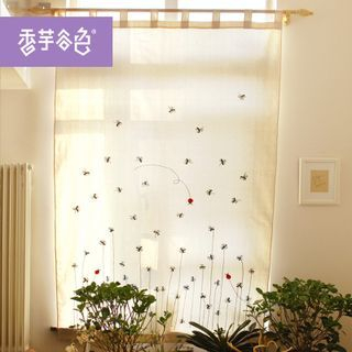 Tarobear Embroidered Curtain