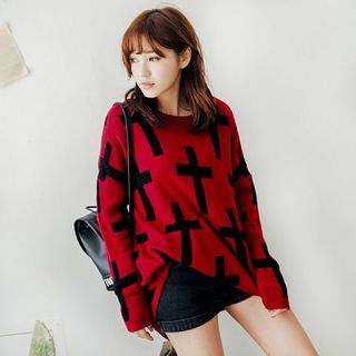 Tokyo Fashion Cross Patterned Sweater