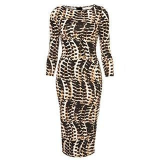 Eloqueen Leopard-Print Sheath Dress