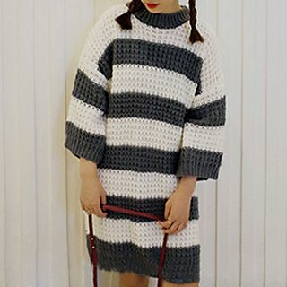 Dute Striped Sweater Dress