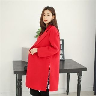 Styleberry Wool Blend Single-Breasted Coat