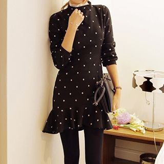 Jolly Club Long-Sleeve Embroidered Dress