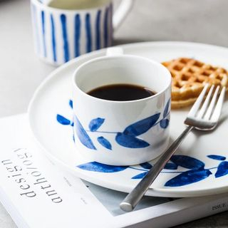 EASY HOME Set : Printed Ceramic Cup + Plate