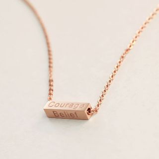 LoveGem Lettering Necklace