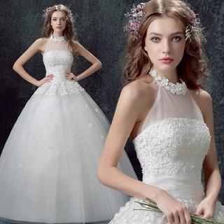 Angel Bridal Beaded Lace Wedding Ball Gown