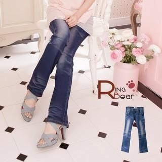 RingBear Washed Boot-Cut Jeans