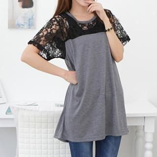 Jolly Club Lace-Panel Top