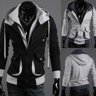 Bay Go Mall Mock Two-Piece Hood Jacket