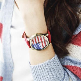 National Flag Strap Watch