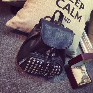 Pandabada Studded Flap Backpack