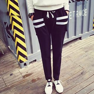 maxhomme Striped Slim-Fit Pants