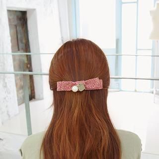 soo n soo Faux Pearl Knit Hair Tie