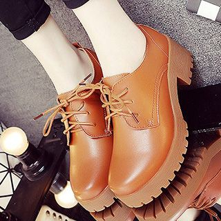 Ammie Platform Block Heel Lace Ups