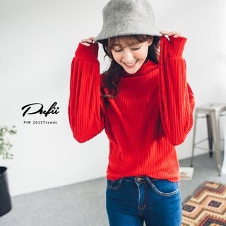 PUFII Turtleneck Knit Top