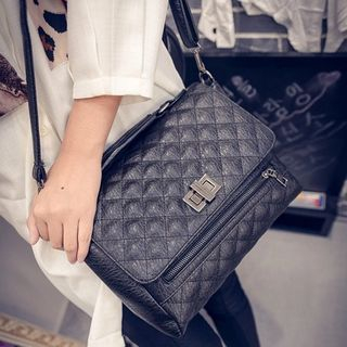 Rosanna Bags Twist Lock Quilted Cross Bag
