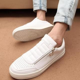 Easy Steps Faux-Leather Zip Cutout Sneakers