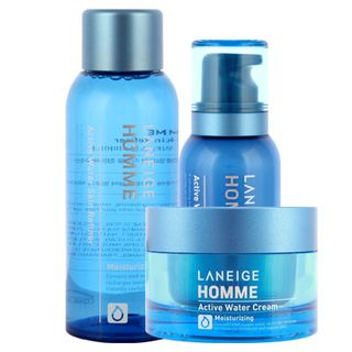 Laneige Homme Active Water Triple Set : Skin Refiner 150ml + Emulsion 125ml + Cream 50ml  3pcs