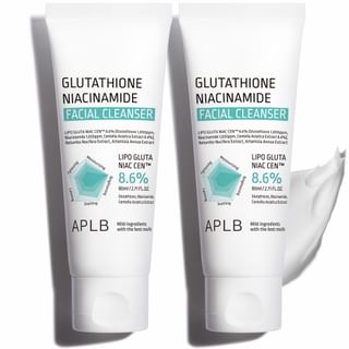 Aplb - Glutathione Niacinamide Facial Cleanser Set 2 Pcs