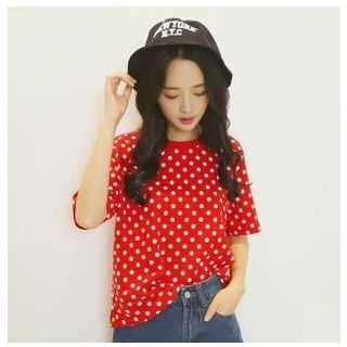 Sens Collection Short-Sleeve Dotted T-Shirt