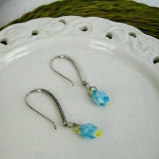 MyLittleThing Silver Fresh Earrings (Blue) Silver - One Size