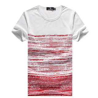 Free Shop Short-Sleeve Striped T-Shirt