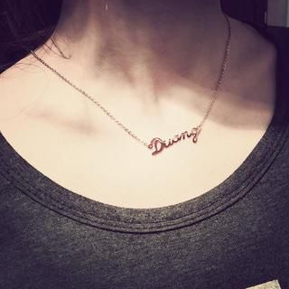 Ticoo Lettering Necklace