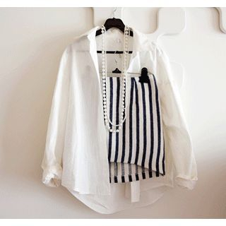 ssongbyssong Band-Waist Striped Skirt