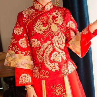 Traditional | Long-sleeve | Wedding | Chinese | Dress