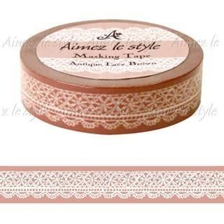 Aimez le style Aimez le style Masking Tape Regular Antique Lace Brown