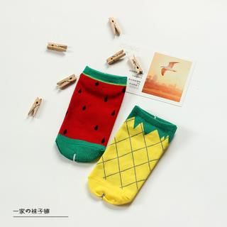 Socka Set of 2: Fruit-Print Socks
