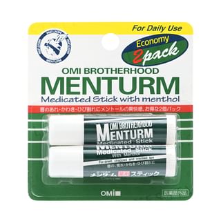 OMI - Menturm Medicated Stick with Menthol 4g x 2
