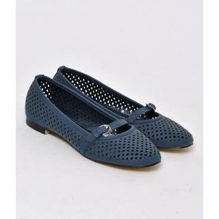 yeswalker Perforated Buckled Flats