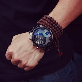 InShop Watches Faux-Leather Strap Watch